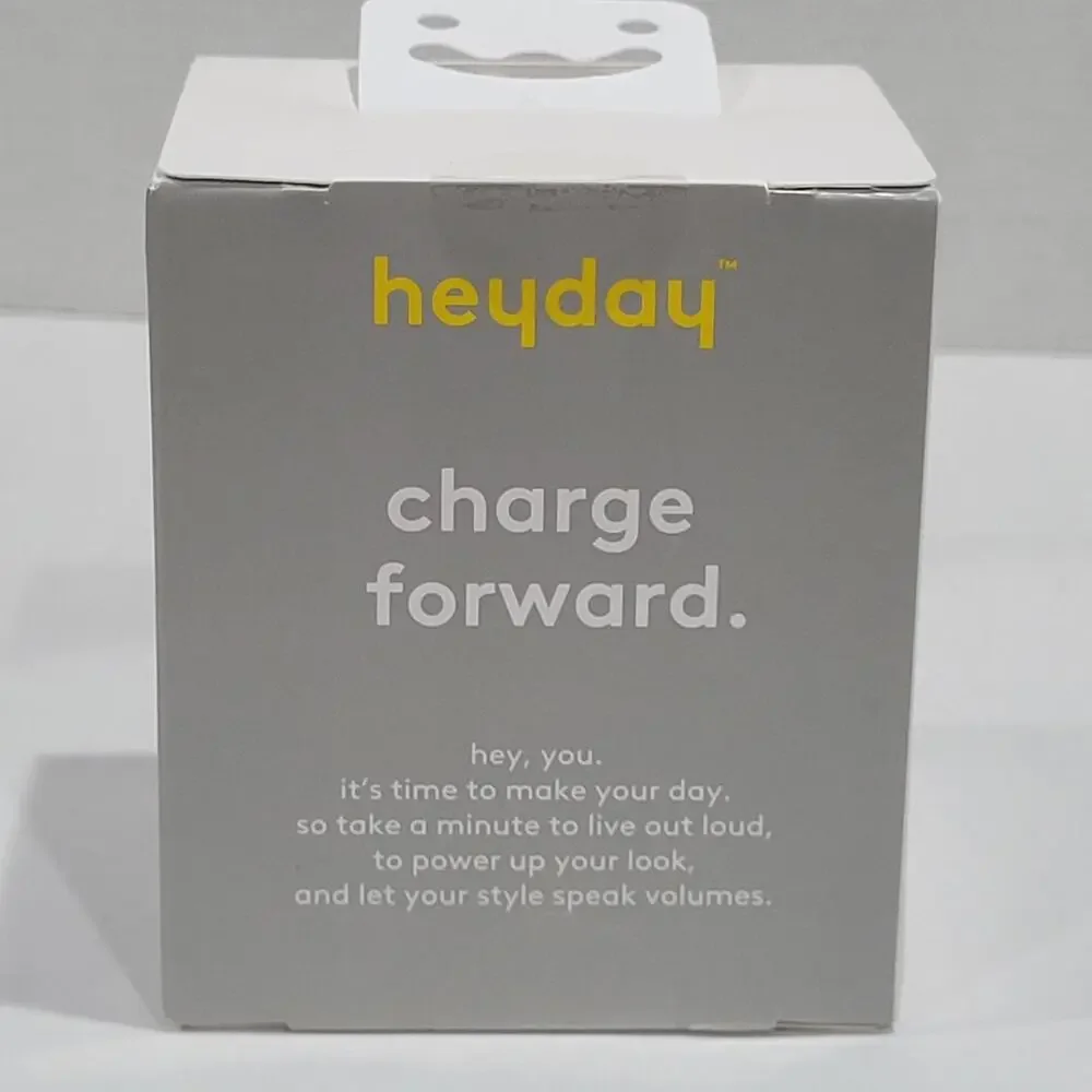 12pk heyday 2-Port USB-A and USB-C Wall Charger (Chrome, Black, Peach) New